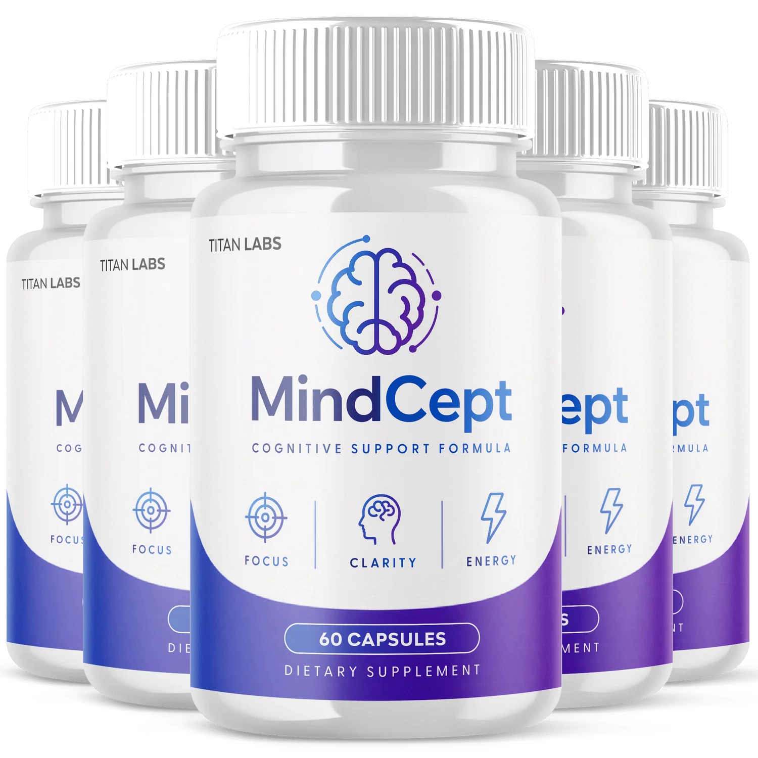 Mindcept® 6 bottle pack — 180-day cognitive support supply